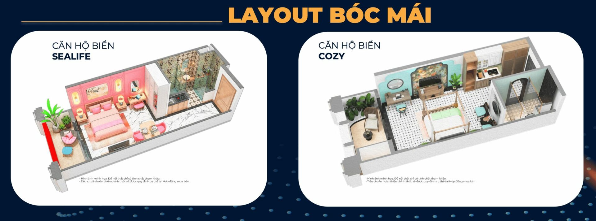 Layout căn hộ biển Sealife & Cozy